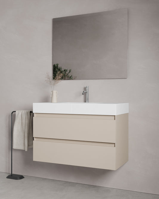 Zuri 2 Schubladen taupe cube