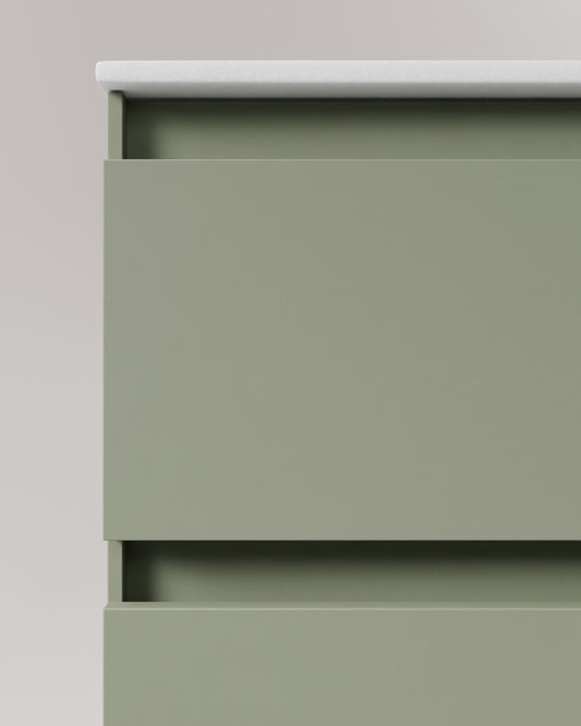 Zuri 2 Schubladen kitami-grun cube