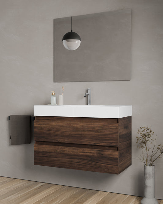 Zuri 2 Schubladen nussbaum cube