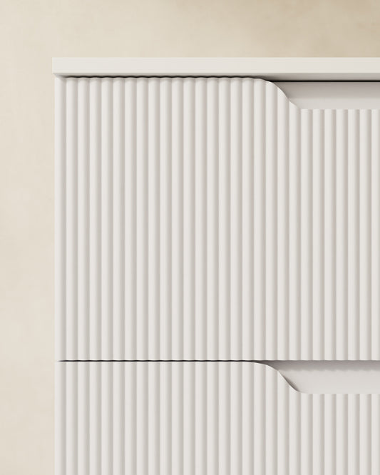 Rino 2 Schubladen weiß cube