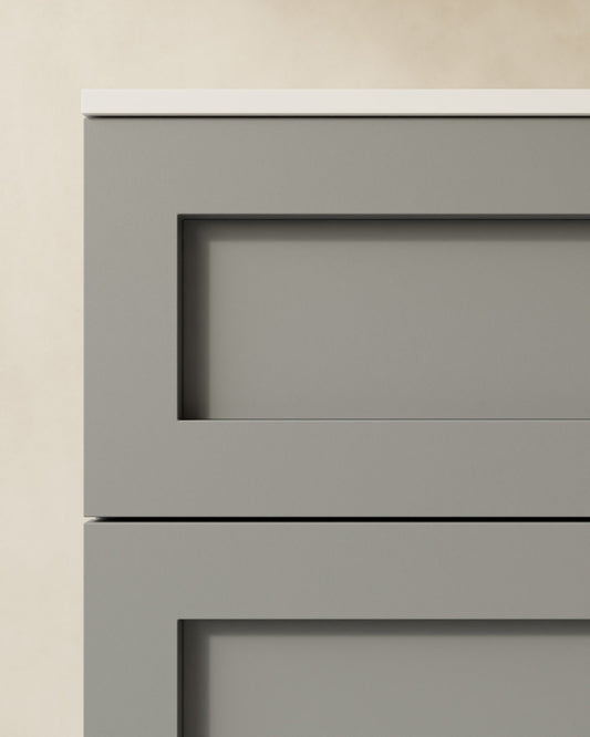 Tera 2 Schubladen steingrau