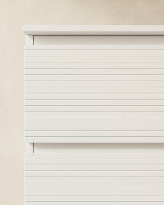 Denali 2 Schubladen (unterschiedlich gross) mattweiss