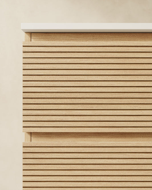 Denali 2 Schubladen (unterschiedlich gross) nussbaum-eiche