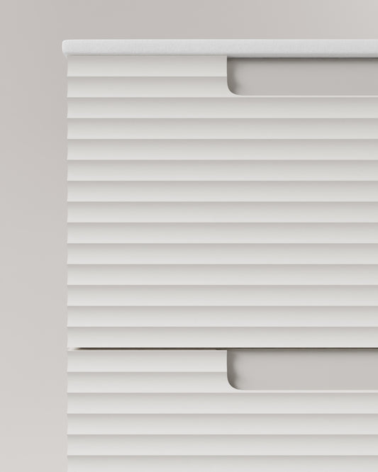 Kairo 2 Schubladen weiß cube