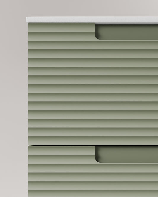 Kairo 2 Schubladen kitami-grun cube