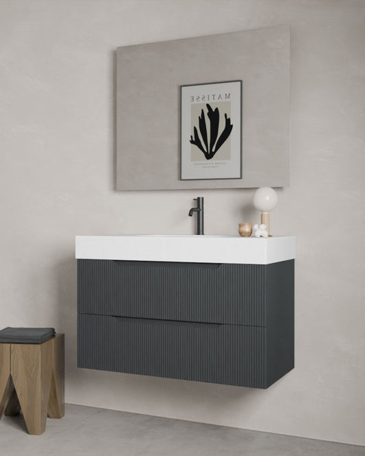 Rino 2 Schubladen anthrazit cube