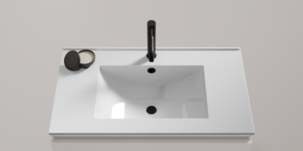 Nivara Schurze 2cm 1 Waschtisch Weiß