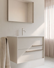 Aqua 2 Schubladen Weiß Quarz