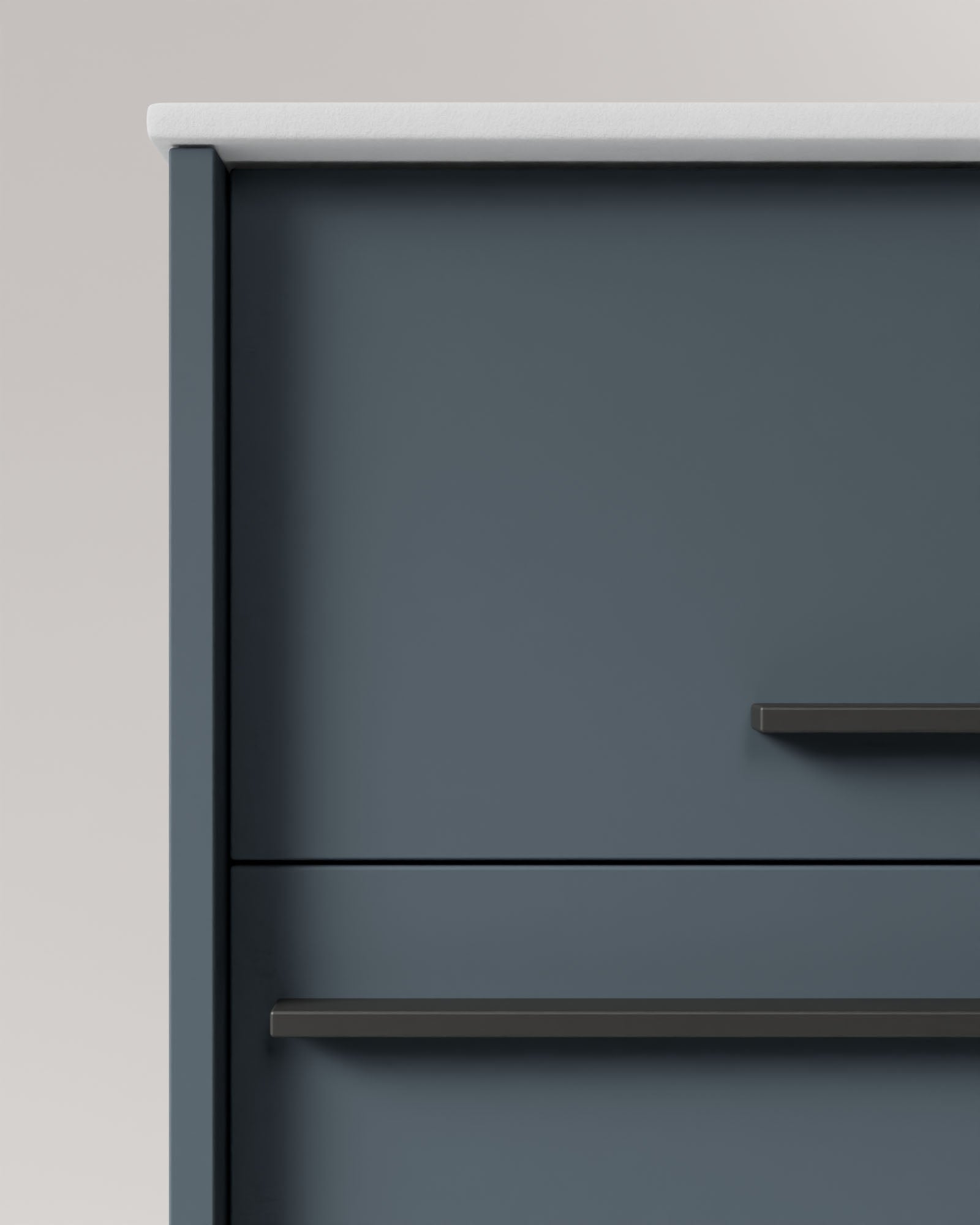 Aqua 2 Schubladen Meerblau Graphit