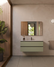 Granada 2 Schubladen Kitami-Grun Schwarz