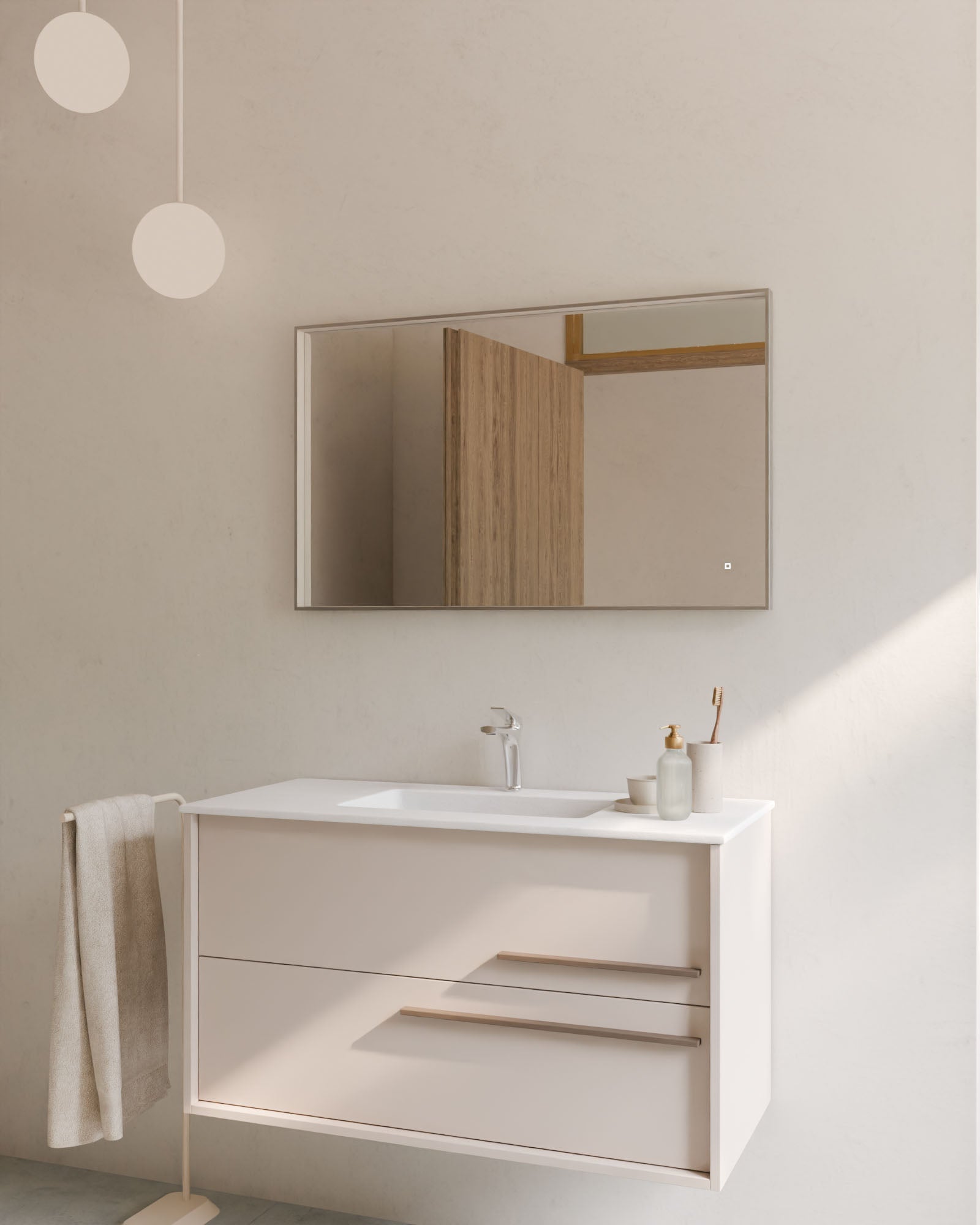 Aqua 2 Schubladen Taupe Quarz