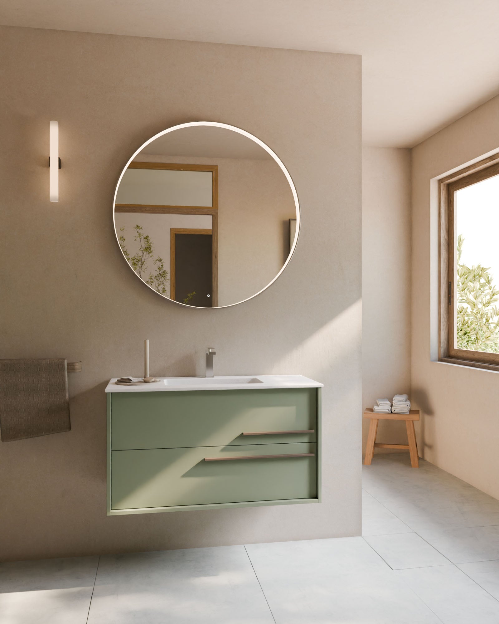 Aqua 2 Schubladen Kitami-Grun Quarz