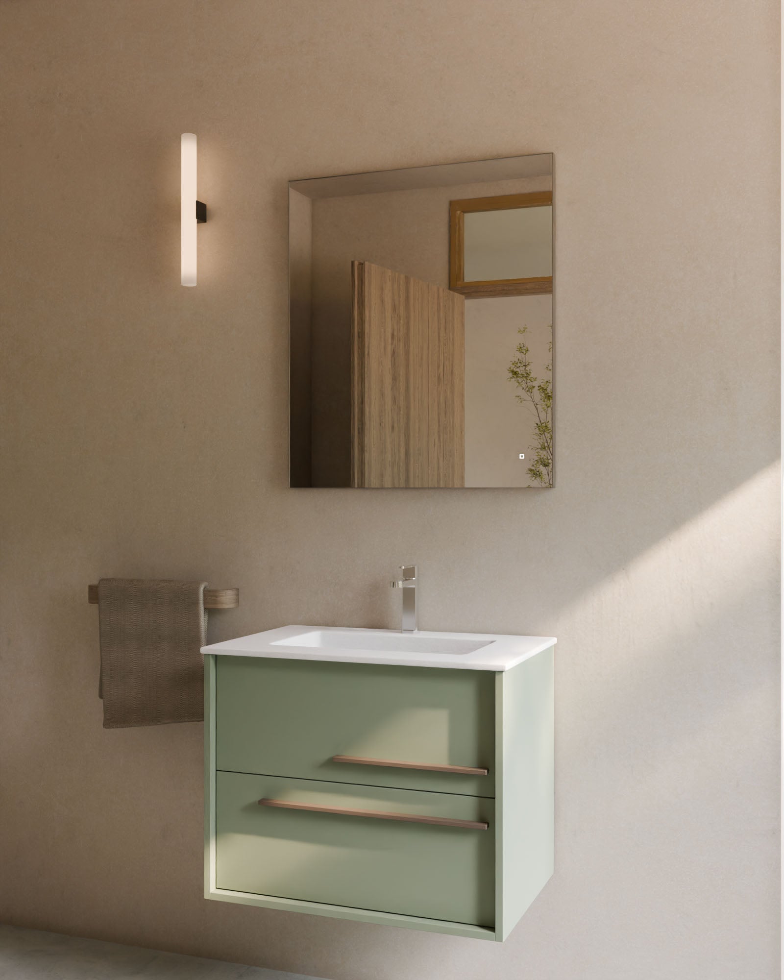 Aqua 2 Schubladen Kitami-Grun Quarz