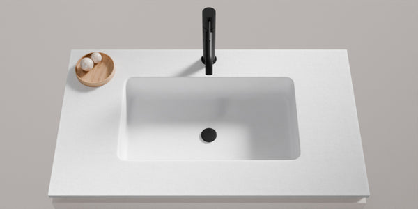 Toren Schurze 2cm 1 Waschtisch Weiß