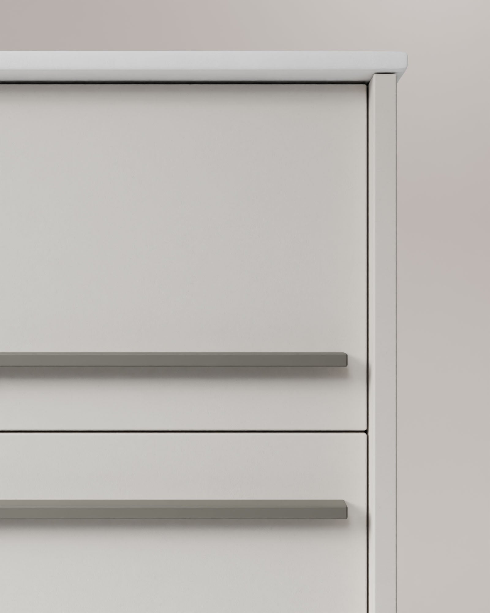 Aqua 2 Schubladen Weiß Quarz