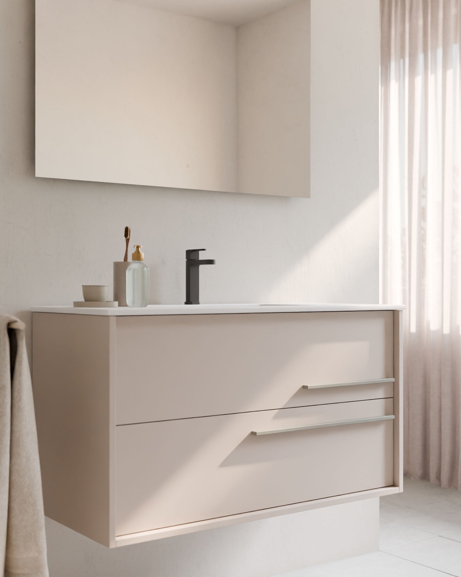 Marel 2 Schubladen Taupe Quarz