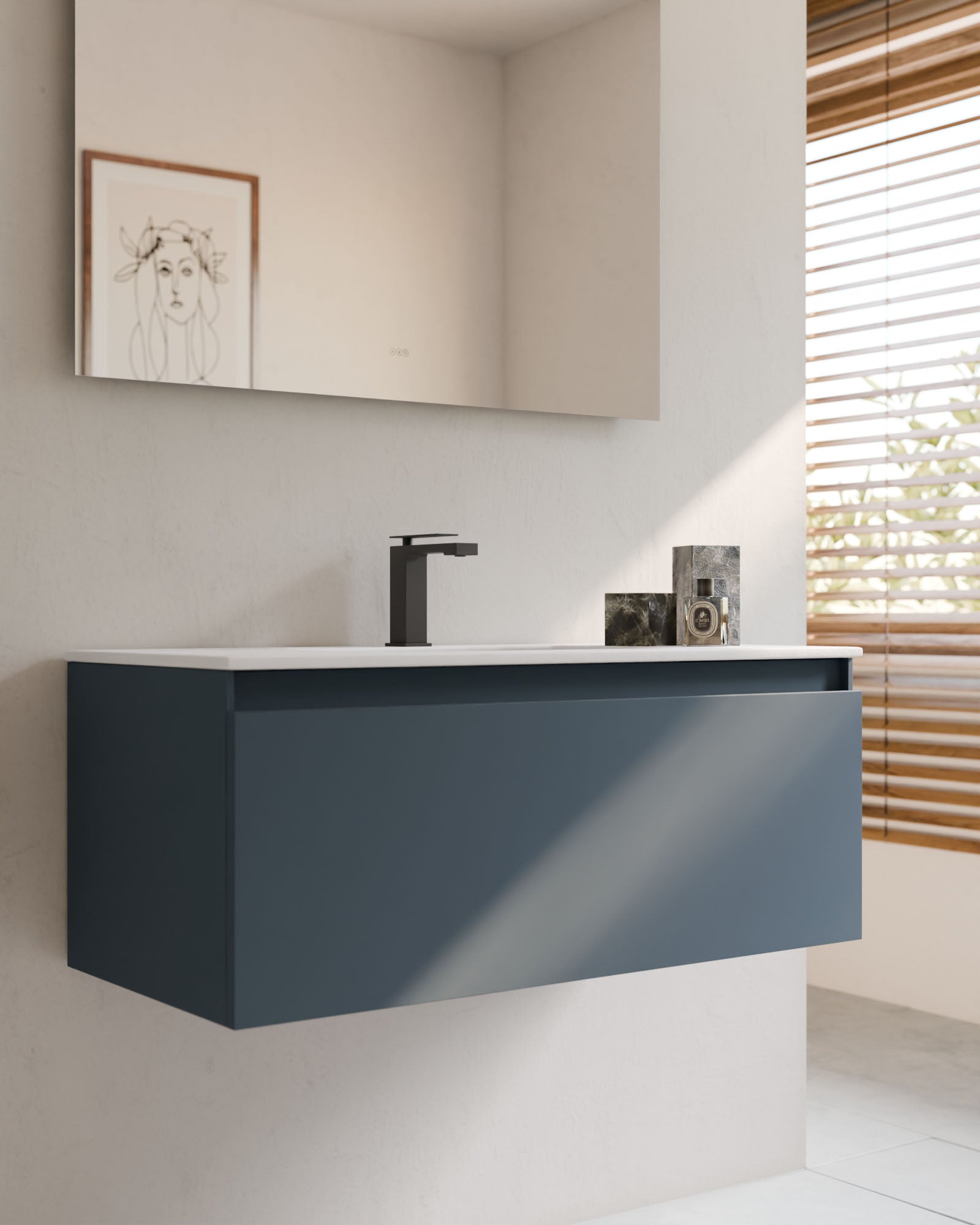 Zuri 1 cajón azul brisa