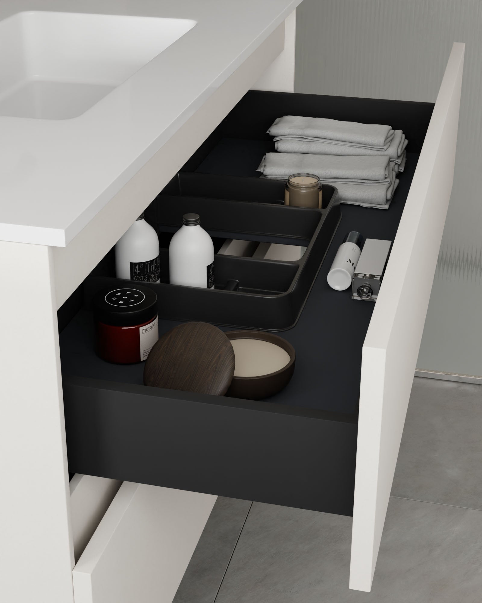 Zuri 2 Schubladen Weiß