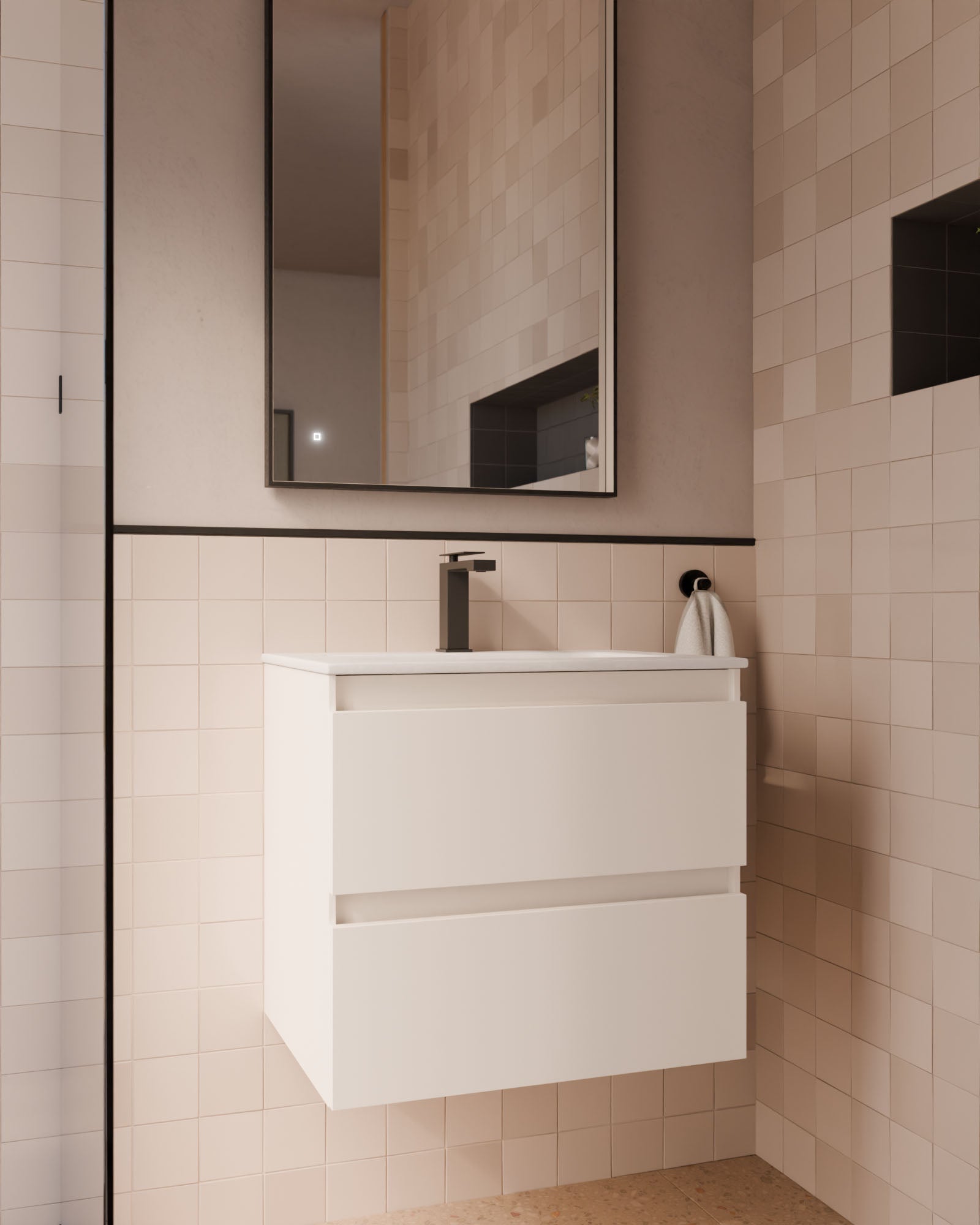 Zuri 2 Schubladen Weiß