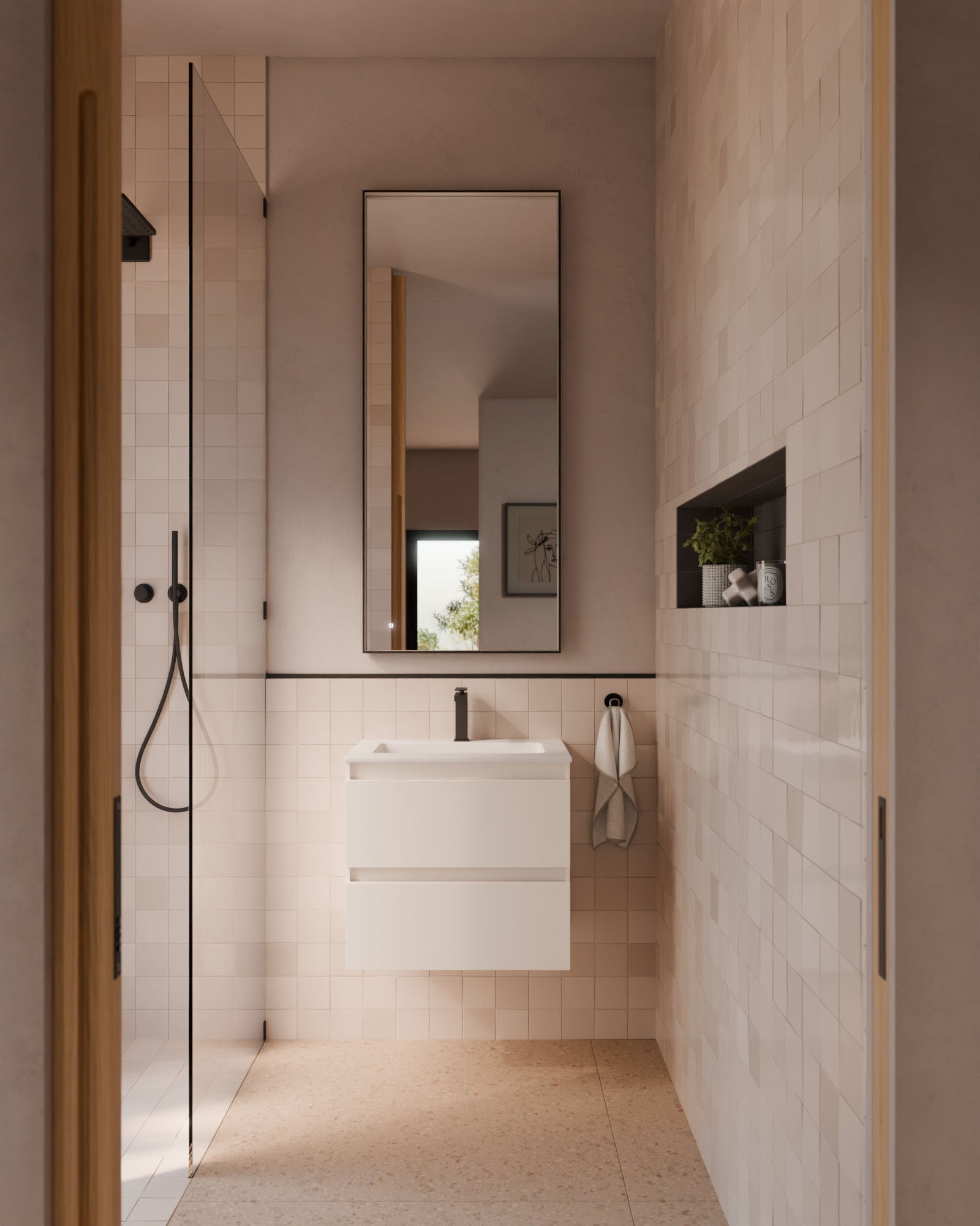 Zuri 2 Schubladen Weiß