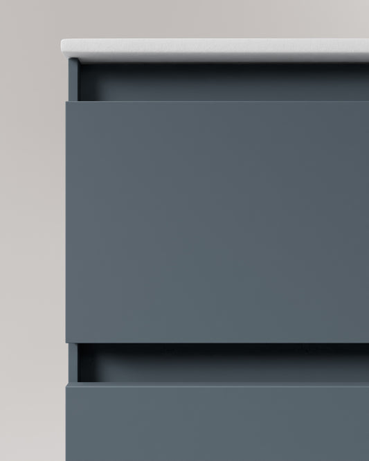 Zuri 2 Schubladen meerblau cube