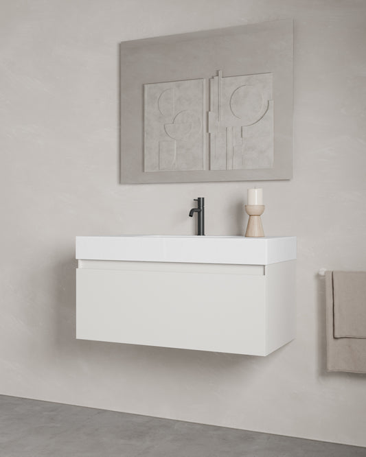 Zuri 1 Schublade weiß cube