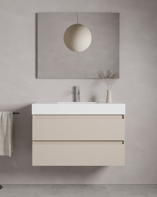 Zuri 2 Schubladen taupe cube