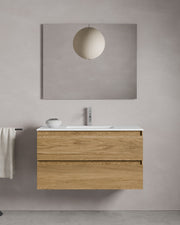 Zuri 2 cajones roble natural