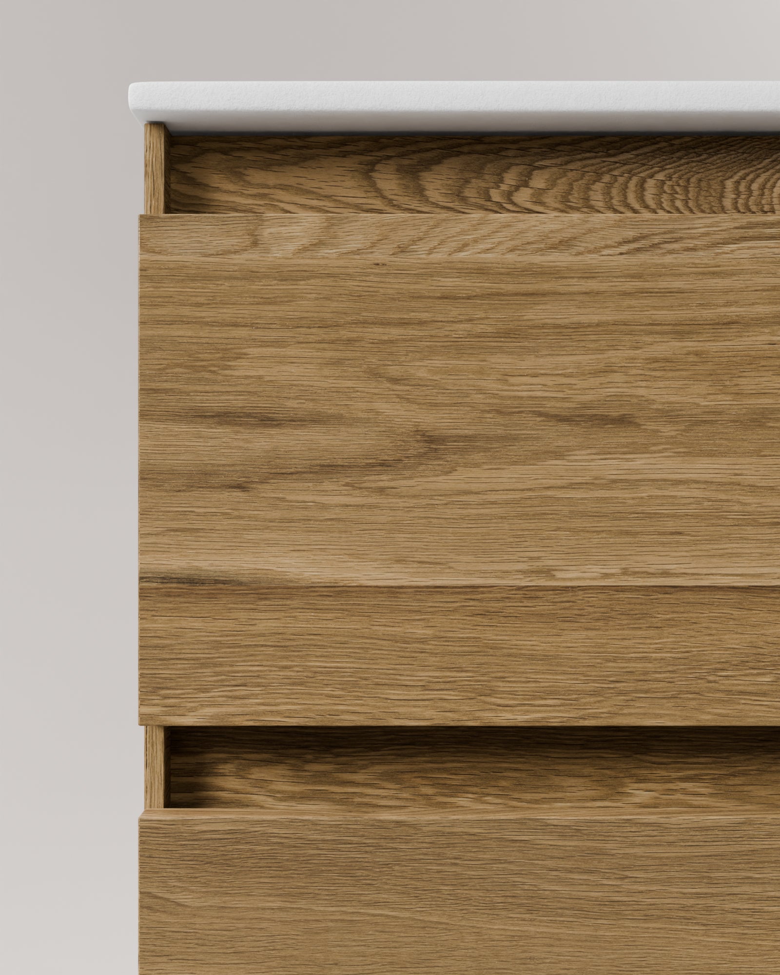 Zuri 2 cajones roble natural