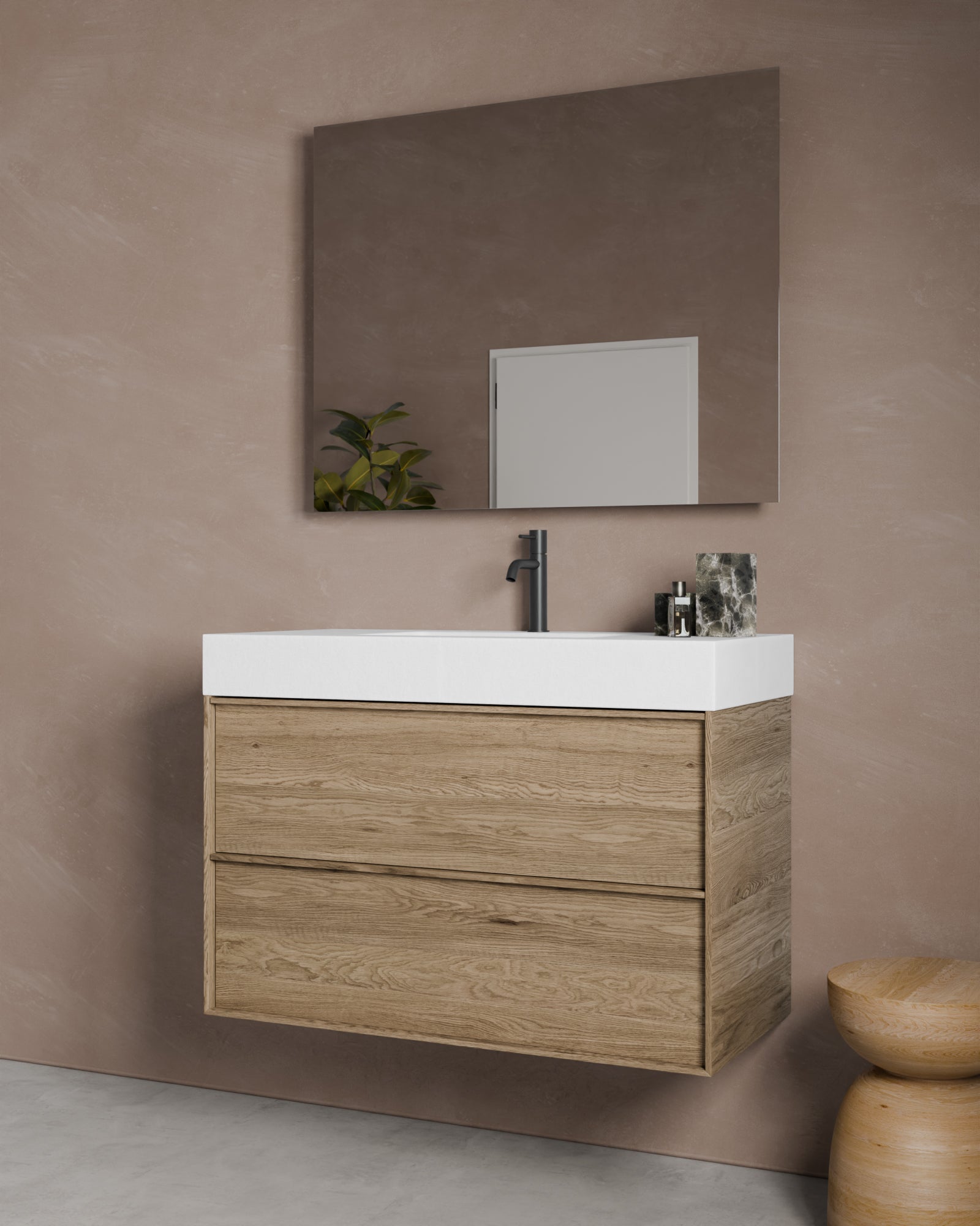 Loira 2 Schubladen natureiche cube