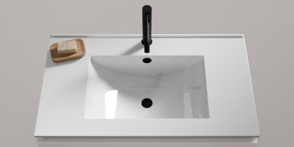 Nivara Schurze 2cm 1 Waschtisch Weiß