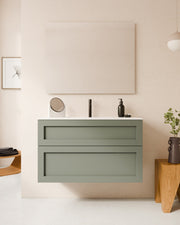 Tera 2 cajones (diferentes tamaños) verde-gris