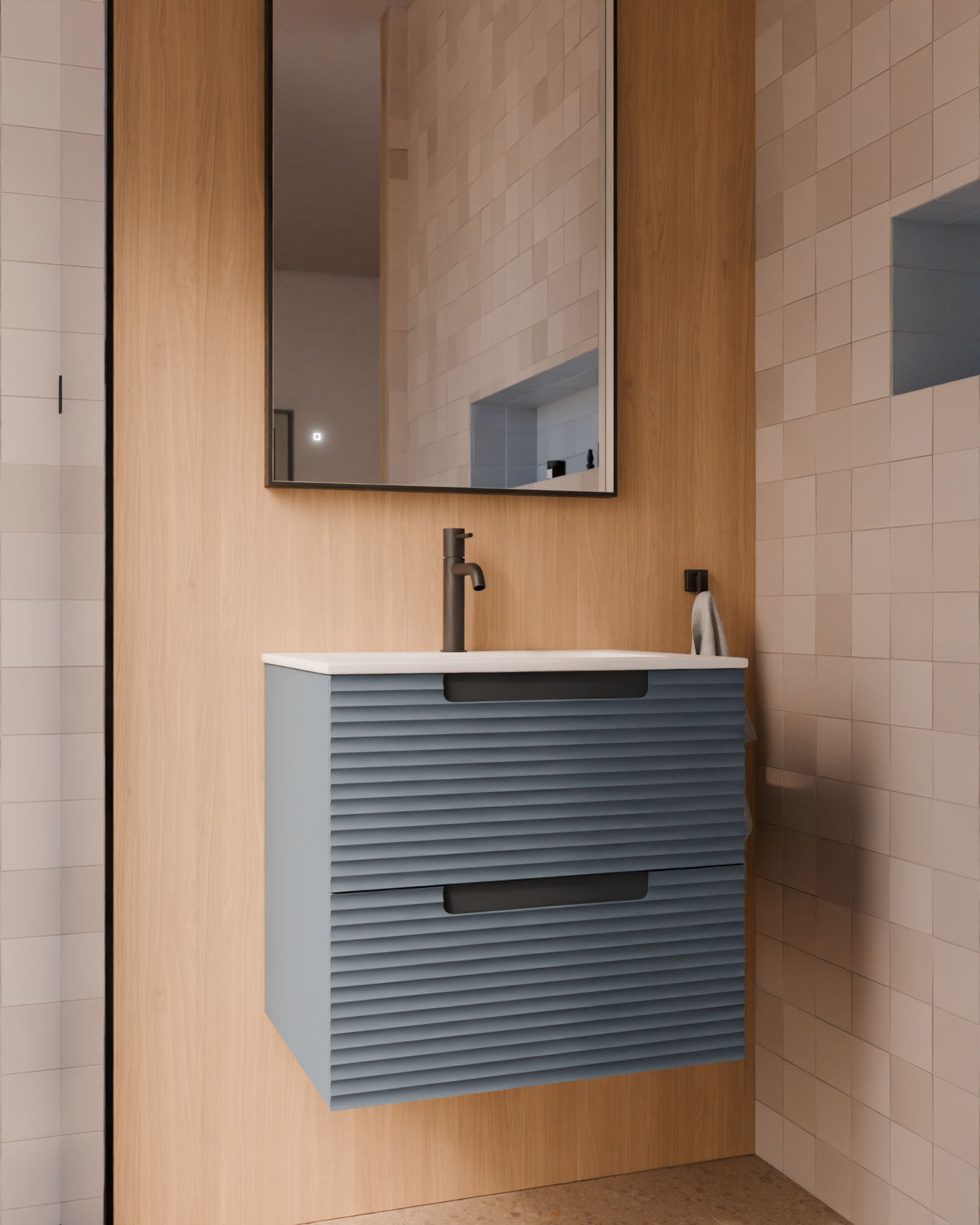 Cairo 2 cajones azul mar