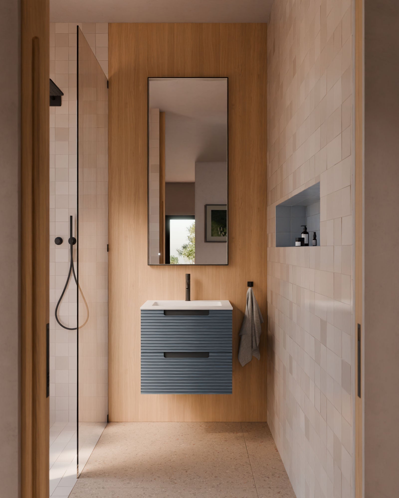 Cairo 2 cajones azul mar