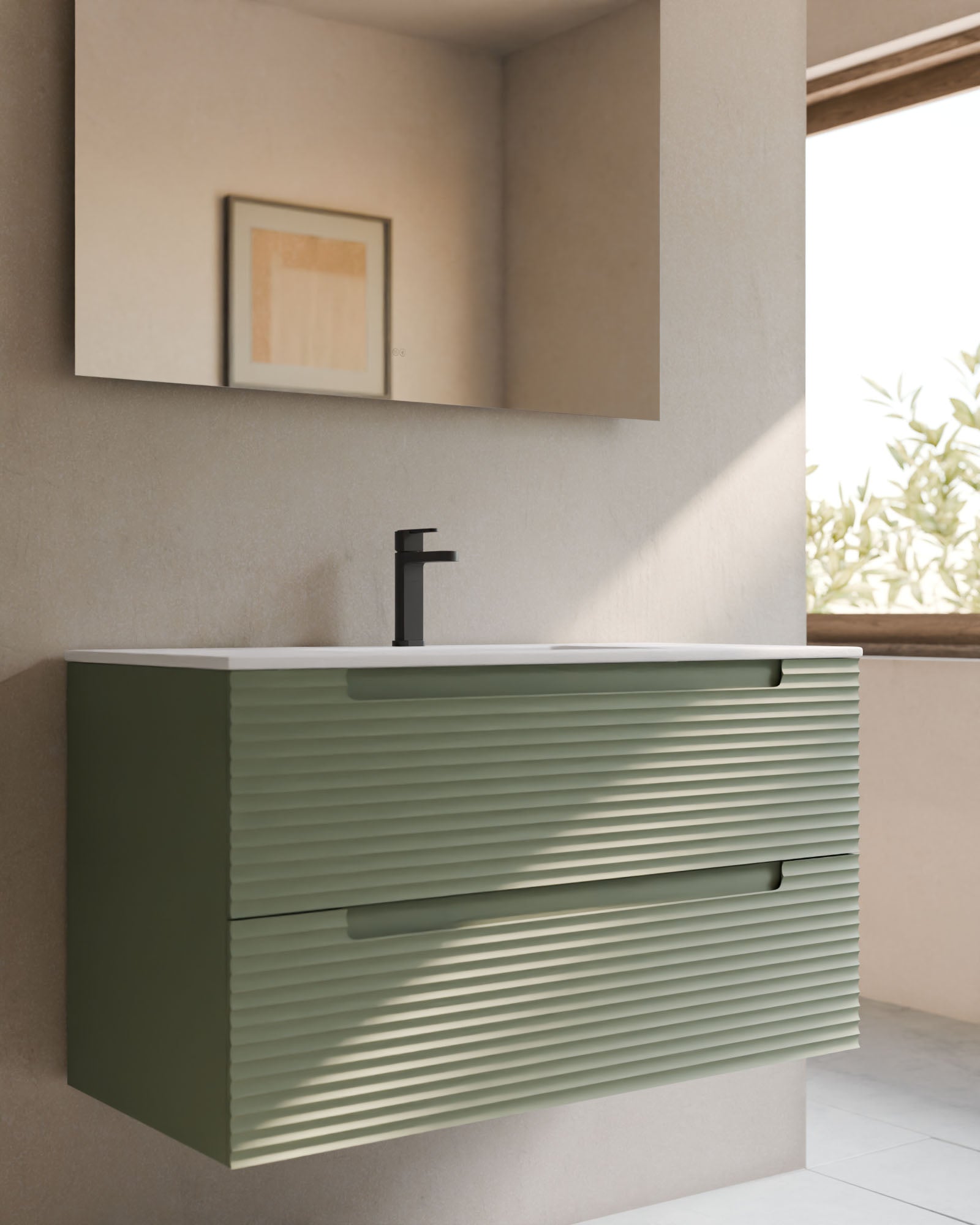 Kairo 2 cajones verde Kitami