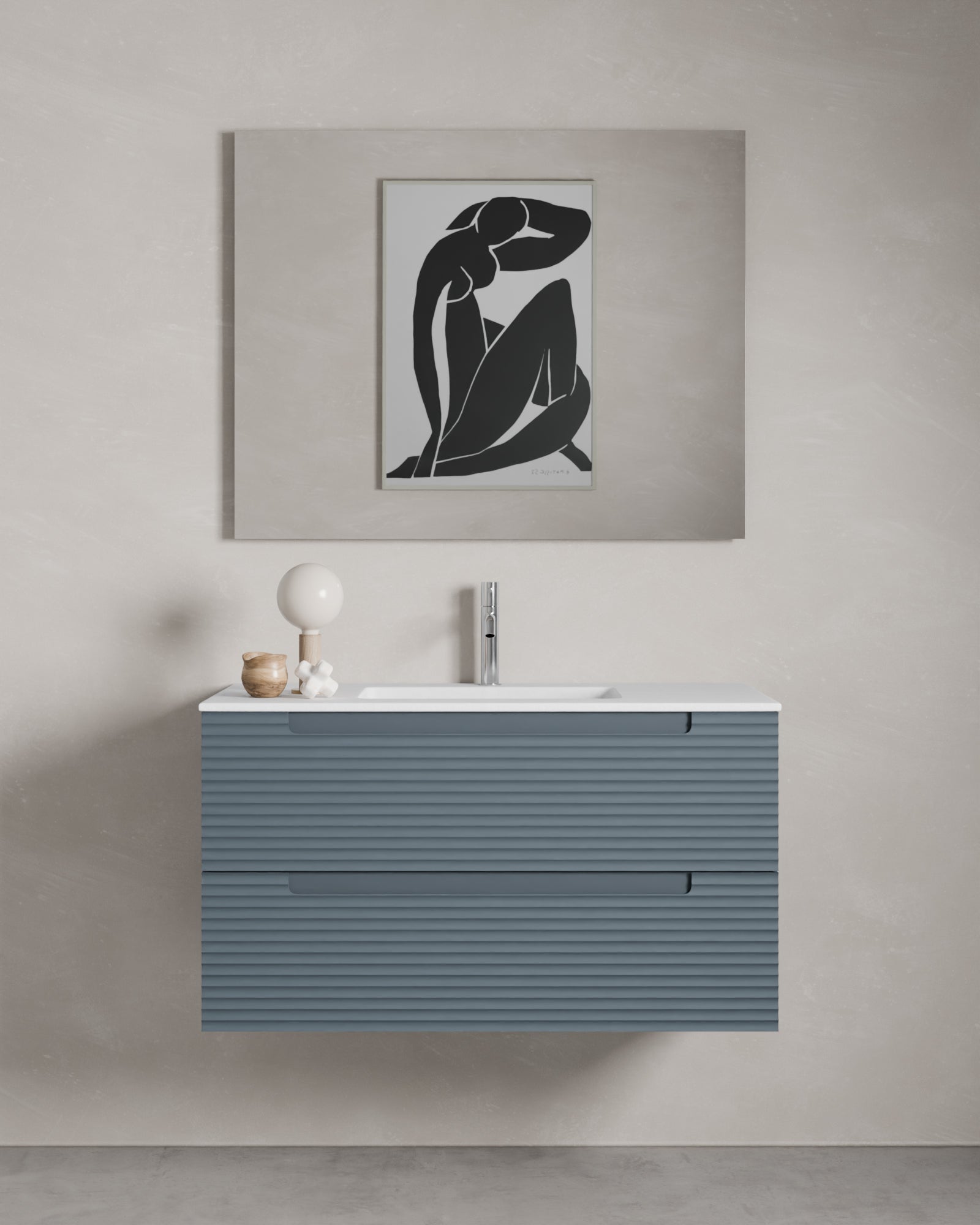 Cairo 2 cajones azul mar