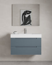 Kairo 2 Schubladen meerblau cube