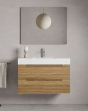 Kairo 2 cajones roble natural cube