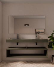 Aris lavabo mural ovale boue Double vasque