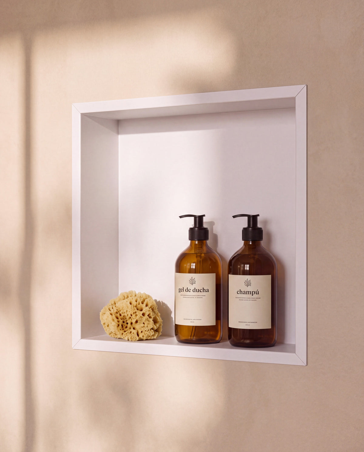 Ebra niche de douche inox 1 étagère sans éclairage Blanc – vue de détail
