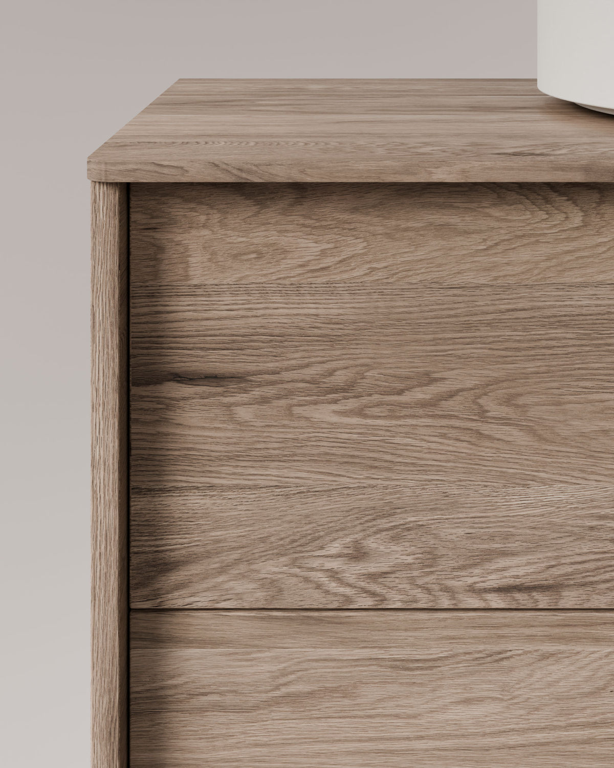 Marel 4 cajones Doble seno Roble Natural Grafito – con encimera Roble natural, vista de detalle