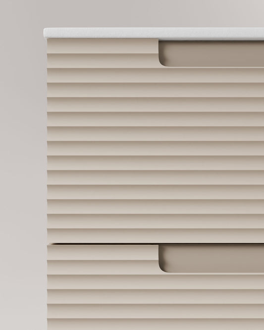 Cairo 2 cajones color topo