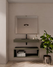 Aris lavabo mural ovale boue simple vasque