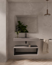 Aris lavabo mural ovale Ton à vasque simple